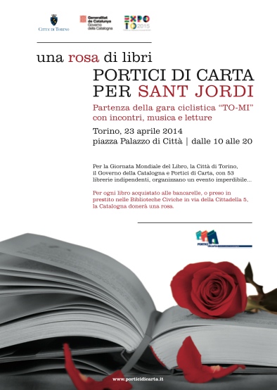Una rosa di libri - Torino 2014. Locandina