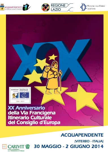 Cover programma "XX Anniversario della Via Francigena"