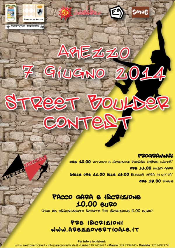 Arezzo Street Boulder Contest 2014 - locandina