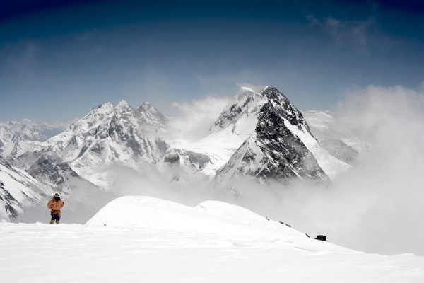 Sulla spalla del K2. Foto: Daniele Nardi, EVK2CNR