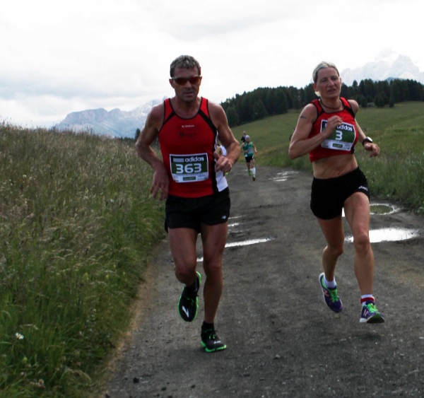 Mezza Maratona Alpe di Siusi - Hannes Rungger e Petra Pircher, 2014 - fonte: press gara