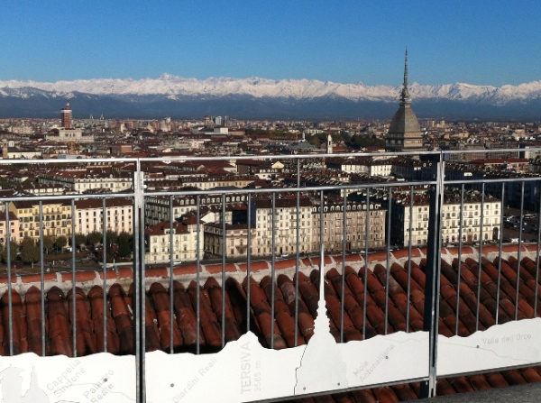 Museo Nazionale della Montagna, Torino - panorama dalla terrazza. Fonte immagine: Museo Montagna