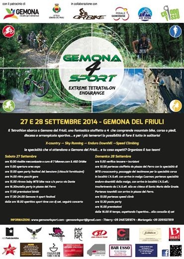 Gemona4 Sport 2014, locandina