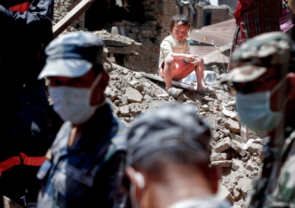 Terremoto in Nepal. Fonte immagine: ANSA/EPA, www.ansa.it