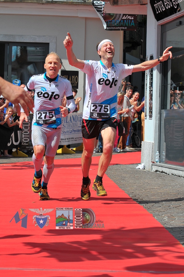 Maratona Valle Intrasca, 2014: i vincitori, Alberto Pini e Maurizio Mora. Foto: CAI Verbania