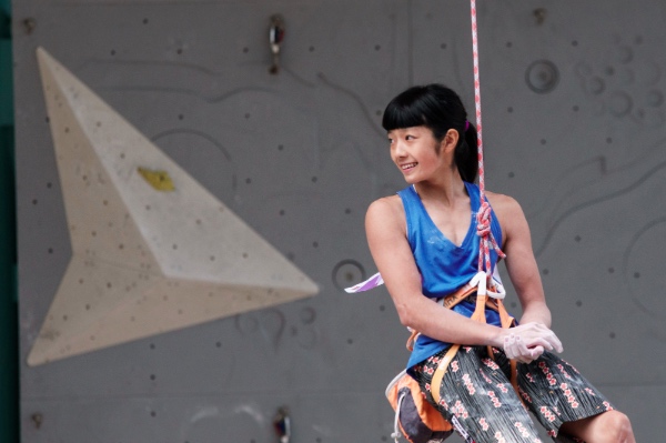 Ashima Shiraishi, oro Lead, Arco 2015. Foto: IFSC/Eddie Fowke