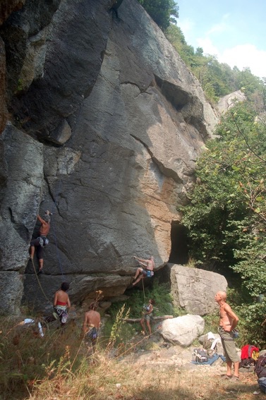Sito arrampicata La Mait di Rocciarè, Ostana. Fonte: O-zone