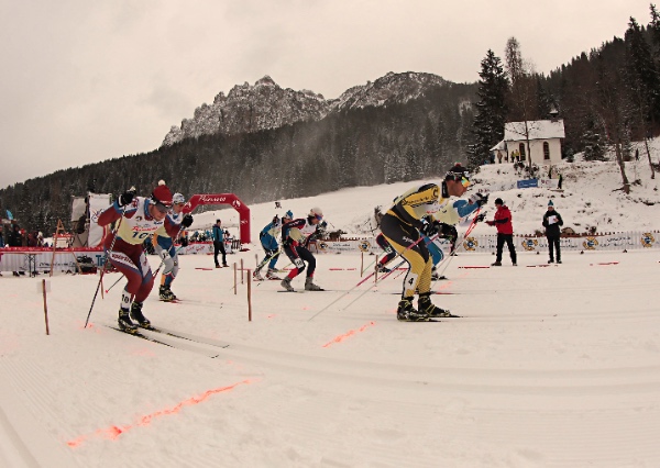 Ski Sprint Primiero Energia, partenza. Fonte: press gara