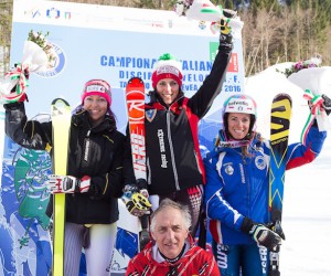 Sella Nevea. Campionati Italiani Assoluti sci 2016. Podio femminile. Foto: Marco Colombin