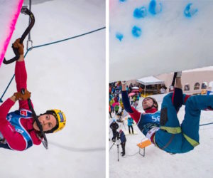 Ice Climbing World Cup: Angelika Rainer, Maxim Tomilov