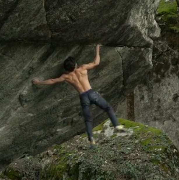 Shawn Raboutou FA "Off the Wagon Low", primo 8c+ boulder in Svizzera