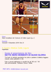 serata 7 nero celle venerdì 11 dicembre bianco