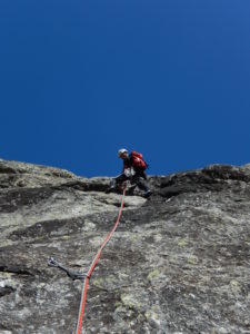 3) le belle placche della via Dromi al Petit M.Greuvetta (ph. R.Bensio)