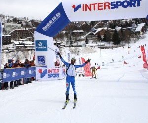 Mondolè Ski Alp 2016. Traguardo della Sprint, Robert Antonioli. Fonte: press gara