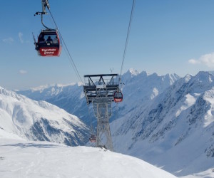 Ghiacciaio Stubai: la funivia Eisgrat. Foto: Stubaier Gletscher