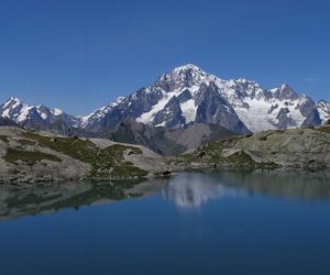 Monte Bianco dal lago di Pietra. Foto: Alessandro Cantamessa. Fonte: commons.wikimedia.org