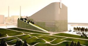 Rendering del termovalorizzatore di Amager Bakke. Fonte: www.tomshw.it