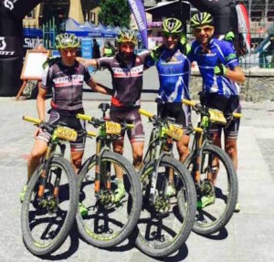 Bike Transalp 2016: Longo-Cattaneo, Laner-Debertolis. Fonte: press BT