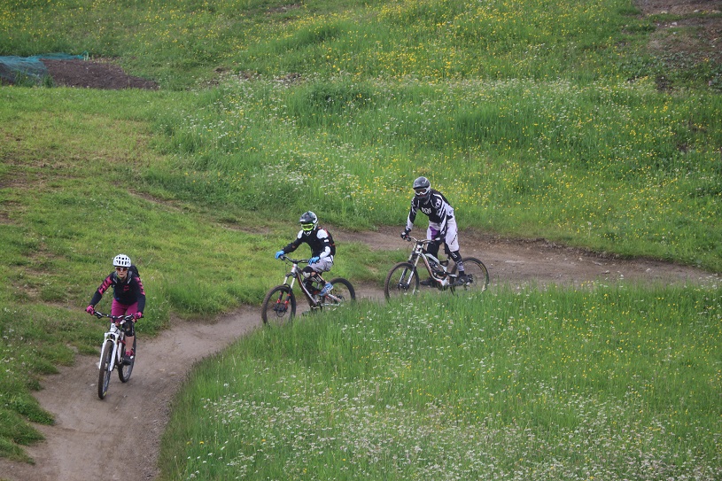 downhill