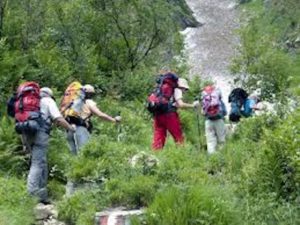 escursionismo in montagna
