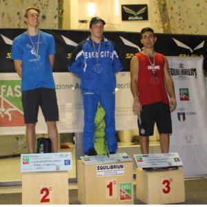 Bolzano 2016, podio uomini. Fonte: federclimb.it