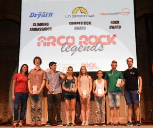 I protagonisti 2016 degli Arco Rock Legends Awards. Foto: Davide Turrini