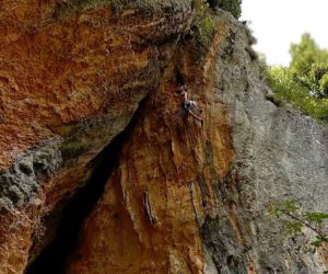 Laura Rogora su "Red Bull" (8c). Foto: arch. Laura Rogora. Fonte: Instagram Rogora. 