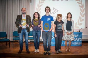 Golden Beards 2016 a Crisconio/ASI, Chiara Montanari, Adam Ondra. Fonte: arch. Adventure Awards Days, facebook