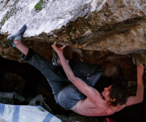 Dave Graham su Topaz (8c), fonte: Instagram Graham
