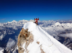 Danilo Callegari in vetta al Manaslu, 1° ottobre 2016