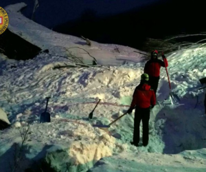 Soccorso Alpino e Speleologico. Fonte: ANSA