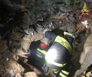 Rigopiano. Soccorsi. Foto: Vigili del Fuoco. Fonte:ANSA