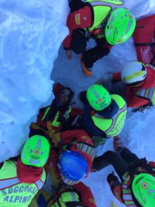Sicuri sulla neve. Fonte: press CNSAS Piemonte