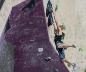 Coppa Italia Boulder 2017, Agrate Brianza: Gabriele Moroni. Foto: Stefano Michelin
