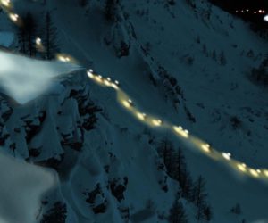 Arch. Winter Eco Trail by Night