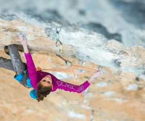 Laura Rogora su "Joe-Cita" (9a), Oliana. Foto: Javi Pec