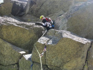 In apertura sul pilastro sudest della Punta Francesetti 3410 m