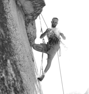 Royal Robbins su Salathè Wall, El Capitan - 1961. Foto: Tom Frost