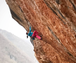 Laura Rogora su "Crazy Horse" (8c). Foto: Lorenzo Russo. Fonte: Instagram