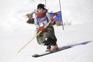 Campionati Internazionali Sci Walser: corsa in costume. Foto: Framarini