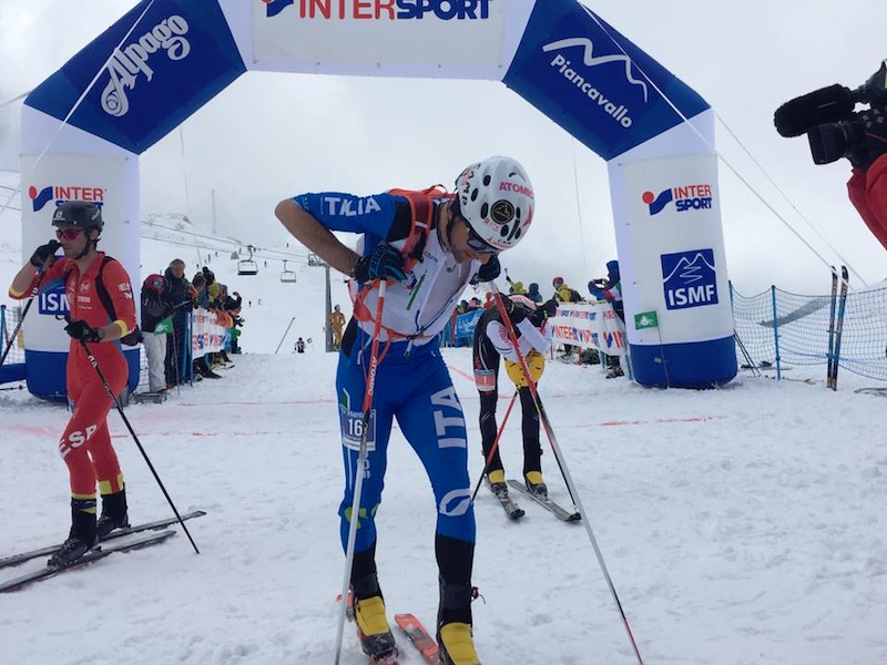 Mondiali Alpago-Piancavallo 2017, Vertical Race: da sinistra, Jornet (oro), Lenzi (argento) e Marti (bronzo). Fonte: facebook