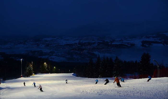 Pista Olimpia Cermis notturna foto Pierluigi Orler
