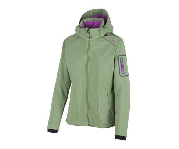CMP Giacca Softshell Donna Melange - Impermeabile WP 7.000, Antivento E Traspirante, Perfetta Per Escursioni E Vita Quotidiana