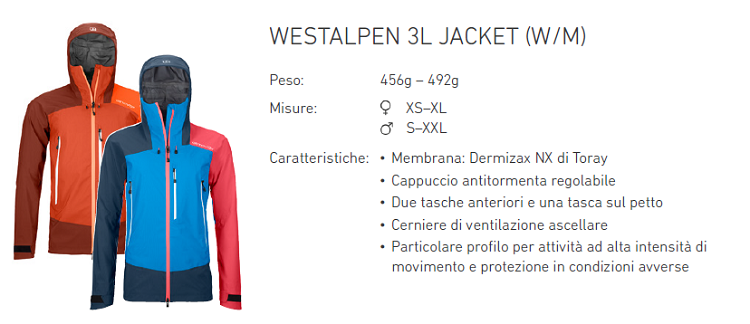 ortovox westalpen jacket
