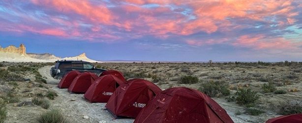 dormire in tenda ferrino deserto
