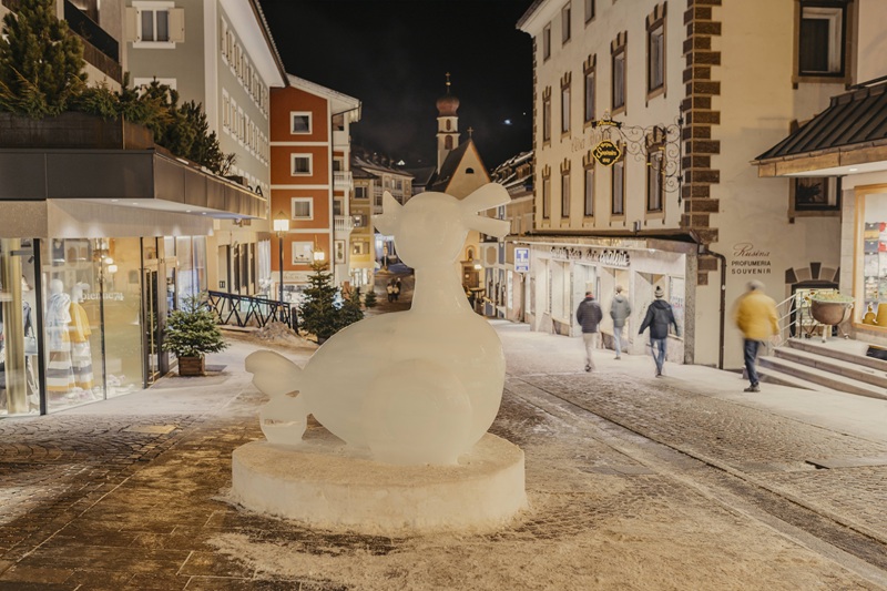 sculture ghiaccio val gardena