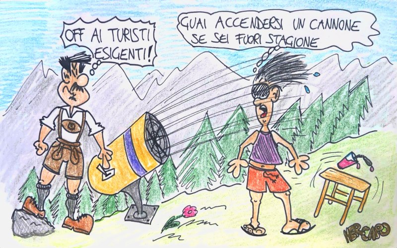 Cannoni accesi anch d'estate