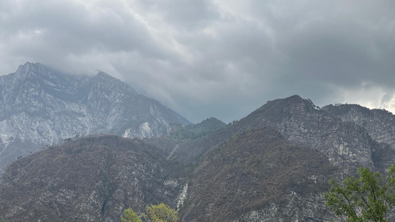 Monte Amariana dopo l'incendio