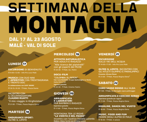 programma settimana della montagna 2026