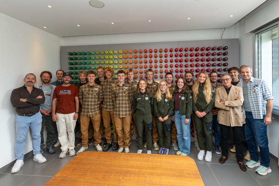 The DAV German skimo national team visiting MVC